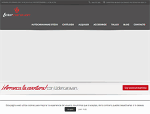 Tablet Screenshot of lidercaravan.es